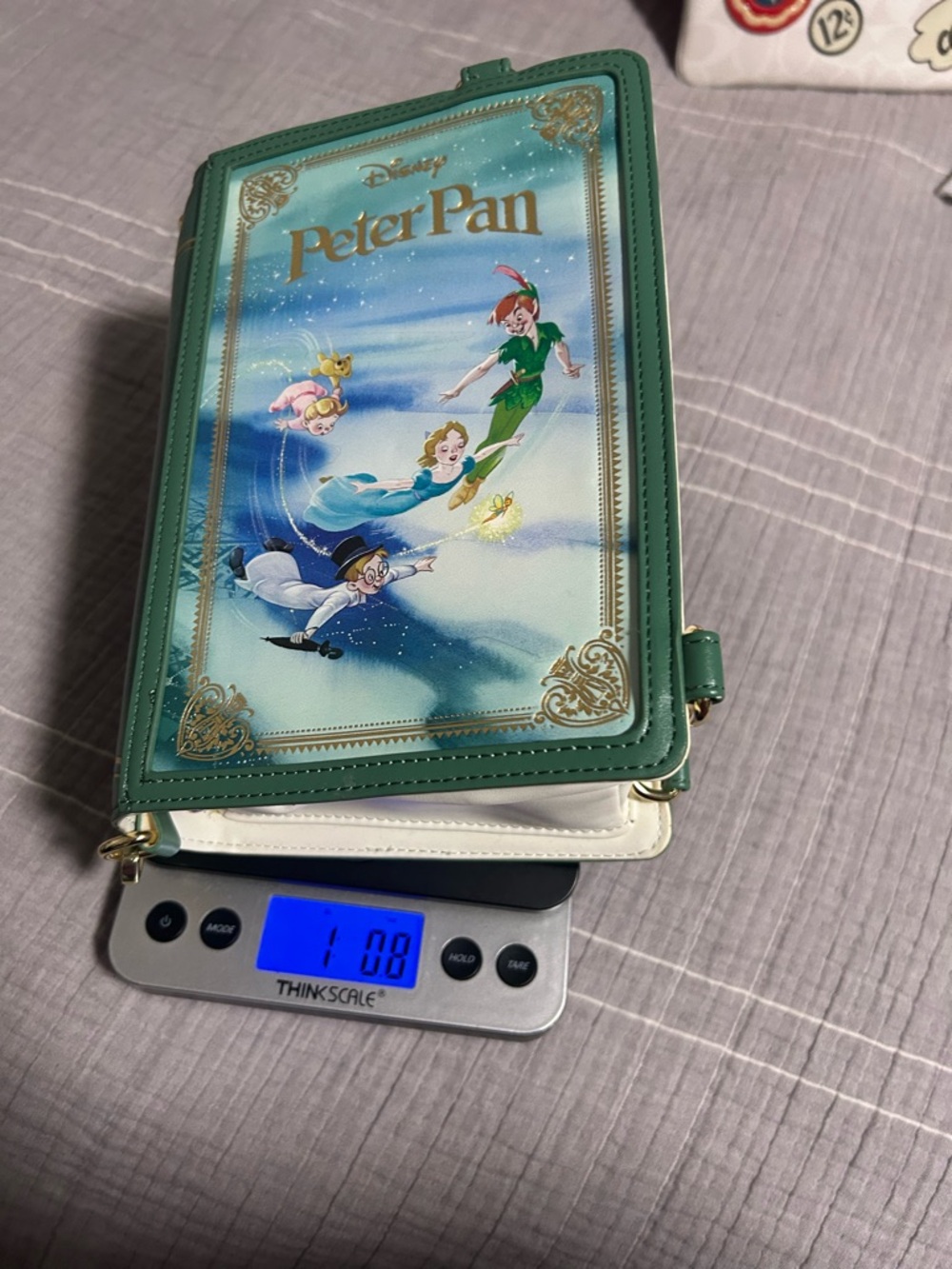 Loungefly Green and Blue Peter Pan Book-Style Crossbody Bag - Picture 11 of 13